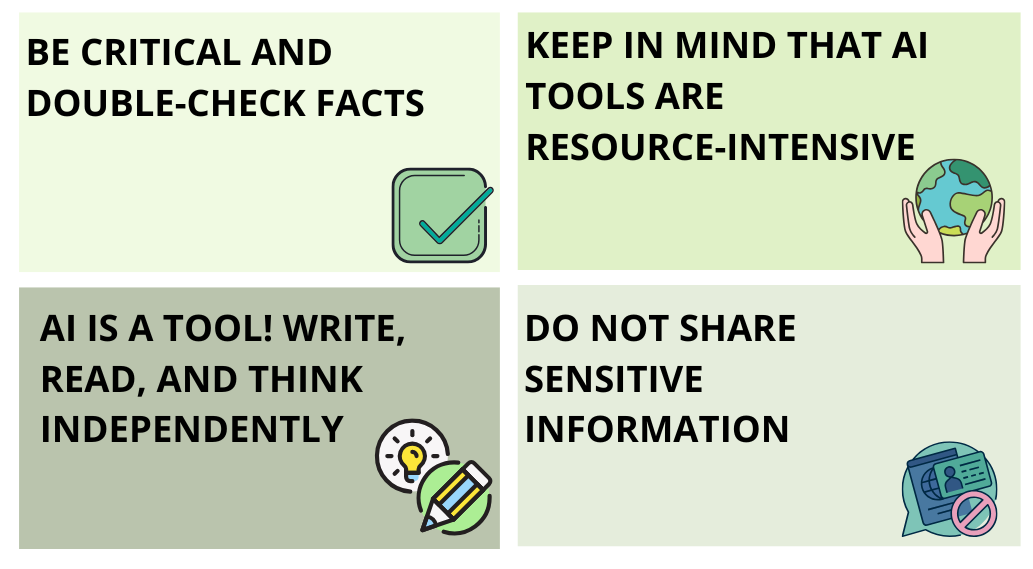 [Be critical and double-check facts, keep in mind that AI tools are resource-intensive, AI is just an aid, write, read, and think for yourself.]